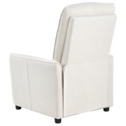Beliani Recliner Chair Sande With Footrest Fabric Off-White - thumbnail 6