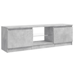 Vidaxl Tv Cabinet With Led Lights Concrete Grey 120X30X36 Cm - thumbnail 7