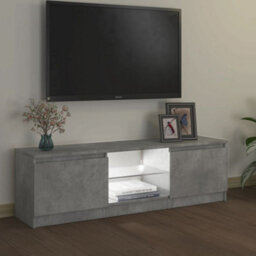 Vidaxl Tv Cabinet With Led Lights Concrete Grey 120X30X36 Cm - thumbnail 5