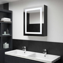 Berkfield Stylish Led Bathroom Mirror Cabinet 50X13X70 Cm - thumbnail 2