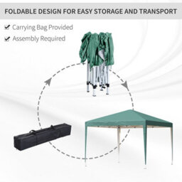 Outsunny 3 X 3M Garden Pop Up Gazebo Marquee Party Tent Wedding Canopy Green - thumbnail 5