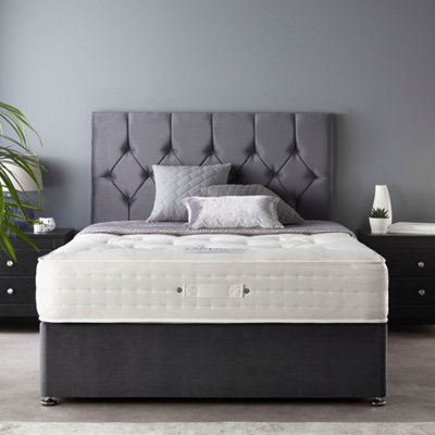 Catherine Lansfield Natural Wool 3000 Pocket Mattress, Size Small Double - image 1