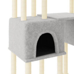 Walplus Cat Tree With Sisal Scratching Posts Light Grey 199 Cm - thumbnail 7