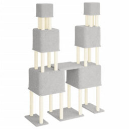 Walplus Cat Tree With Sisal Scratching Posts Light Grey 199 Cm - thumbnail 6