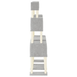 Walplus Cat Tree With Sisal Scratching Posts Light Grey 199 Cm - thumbnail 5