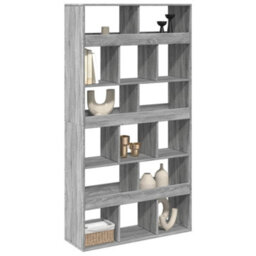 Berkfield Room Divider Grey Sonoma 100X33X187.5 Cm Engineered Wood - thumbnail 3