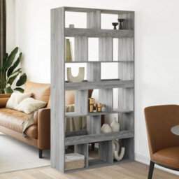 Berkfield Room Divider Grey Sonoma 100X33X187.5 Cm Engineered Wood