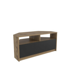 Decorotika Comero Corner Tv Stand For Tvs Up To 43'' Oud Black - thumbnail 6
