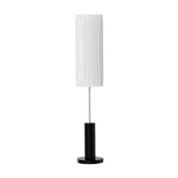 Thehotsale 127Cm Height E27 1-Light Fabric Lampshade Floor Lamp With Foot Switch And Black Base - thumbnail 3