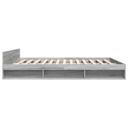 Berkfield Bed Frame With Drawers Without Mattress Grey Sonoma 200X200 Cm - thumbnail 5