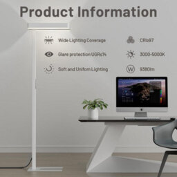 Precision Synergie Modern Led Floor Lamp, 9380Lm, Dimmable, Suitable For Home, Office And Living Room - thumbnail 3