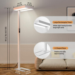 Precision Synergie Modern Led Floor Lamp, 9380Lm, Dimmable, Suitable For Home, Office And Living Room - thumbnail 2