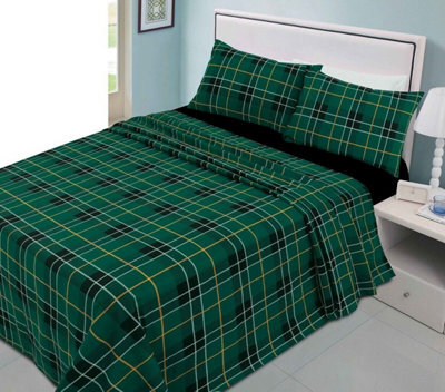 Homes & Linen Luxuries Campus Printed Duvet Cover + Pillow Case Bedding Set In All Sizes