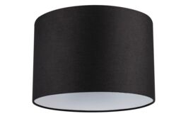 GoodHome Kpezin Charcoal Fabric Dyed Circular Light Shade (D)30Cm - thumbnail 2
