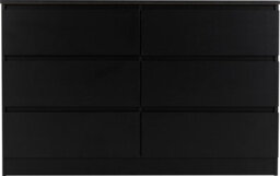 Seconique Malvern 6 Drawer Chest Black Recessed Handles - thumbnail 3