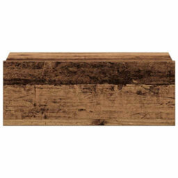 Berkfield Floating Nightstands 2 Pcs Old Wood 40X32X15 Cm Engineered Wood - thumbnail 7