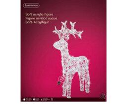 Kaemingk Outdoor Led Reindeer Christmas Decoration - Warm White Lights - 61Cm High - thumbnail 2