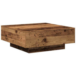 Berkfield Coffee Table - Old Wood - 80X80X31 Cm - Engineered Wood - thumbnail 9