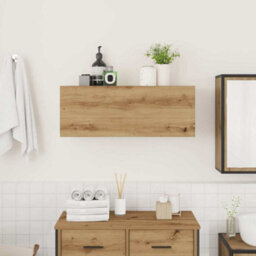 Walplus Bathroom Wall Cabinet Artisan Oak 80X25X30 Cm Engineered Wood - thumbnail 3