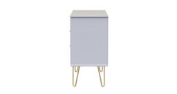 Dallas 3 Drawer Tv Unit In Kobe Pink & White (Ready Assembled) - thumbnail 2