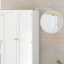 Freestanding Kitchen Cupboard 4-Door Storage Cabinet - thumbnail 5