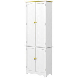 Freestanding Kitchen Cupboard 4-Door Storage Cabinet - thumbnail 3