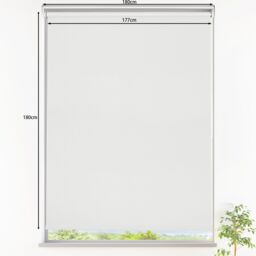 GoodHome Boreas Corded Off White Blackout Roller Blind (W)180Cm (L)180Cm - thumbnail 8