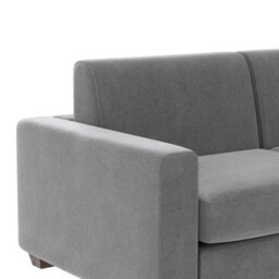 Lucas Dark Grey Fabric Sofa Bed 3 Seater To Large Double, Plush Chenille, Memory Foam Mattress, Solid Wood Frame - thumbnail 6