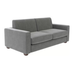 Lucas Dark Grey Fabric Sofa Bed 3 Seater To Large Double, Plush Chenille, Memory Foam Mattress, Solid Wood Frame - thumbnail 4