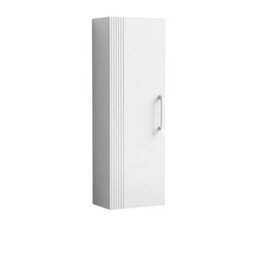 Nuie 400 Tall Unit,nuie Deco 1 Door Wall Hung Tall Storage Unit 400mm Wide - thumbnail 2