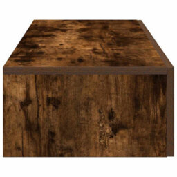 Berkfield Durable Wall Shelf With Drawers Smoked Oak 60X26.5X15 Cm Engineered Wood - thumbnail 5