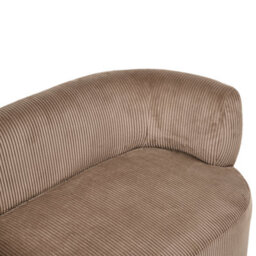 Beliani Right-Hand Chaise Longue Vanvey Corduroy Sand Beige - thumbnail 7