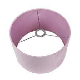 Pacific Lifestyle 25Cm Blush Velvet Cylinder Table Lampshade - thumbnail 4