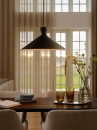Nordlux Dorina Metal Pendant Light Wood Black,mains - thumbnail 6
