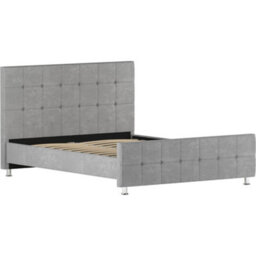 Lassic Vida Designs Valentina Light Grey Velvet Ukfr 5Ft King Size Bed Frame, 200 X 150Cm - thumbnail 9