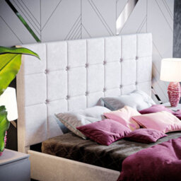 Lassic Vida Designs Valentina Light Grey Velvet Ukfr 5Ft King Size Bed Frame, 200 X 150Cm - thumbnail 6