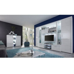 Furniture in Fashion Roma Entertainment Unit White With High Gloss Fronts And Led - thumbnail 4