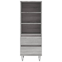 Berkfield Highboard Grey Sonoma 40X36X110 Cm Engineered Wood - thumbnail 5