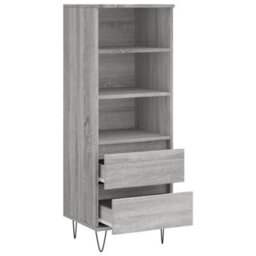 Berkfield Highboard Grey Sonoma 40X36X110 Cm Engineered Wood - thumbnail 6