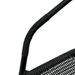 1Pc Black Rattan Outdoor Patio Chairs, Rattan Garden Chairs, Black Rattan Furniture - thumbnail 5