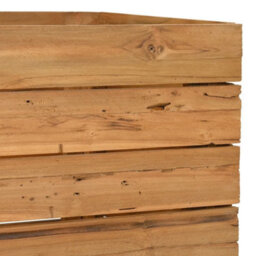 Walplus Raised Bed 100X40X55 Cm Recycled Teak Wood And Steel - thumbnail 6