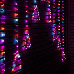 Samuel Alexander 1.2M X 1.2M Flexibrights Christmas Tree Curtain Lights With 258 Rainbow Leds - thumbnail 5