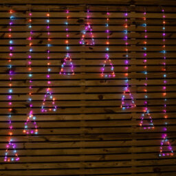 Samuel Alexander 1.2M X 1.2M Flexibrights Christmas Tree Curtain Lights With 258 Rainbow Leds - thumbnail 1