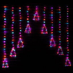 Samuel Alexander 1.2M X 1.2M Flexibrights Christmas Tree Curtain Lights With 258 Rainbow Leds - thumbnail 3