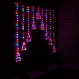Samuel Alexander 1.2M X 1.2M Flexibrights Christmas Tree Curtain Lights With 258 Rainbow Leds - thumbnail 2