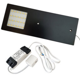 Sleek Matt Black Ultra-Slim Led Kitchen Light & Driver Kit - Natural White Illumination - thumbnail 1