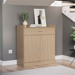 Shoe Rack Cabinet Storage Wooden Cupboard Door Drawer Unit Pine - thumbnail 1