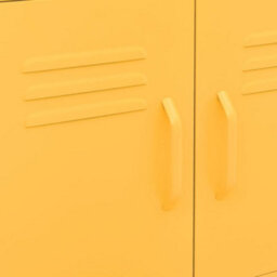 Vidaxl Storage Cabinet Mustard Yellow 60X35X56 Cm Steel - thumbnail 7
