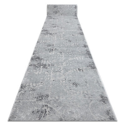 RugsX Runner Structural Mefe 8725 Two Levels Of Fleece Grey 200 Cm  200X200 Cm - image 1