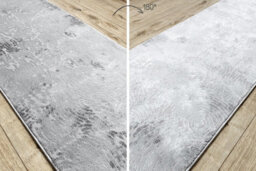 RugsX Runner Structural Mefe 8725 Two Levels Of Fleece Grey 200 Cm  200X200 Cm - thumbnail 3